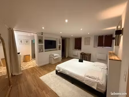 grand t2 meublé 800cc + internet cahors centre (pro / local commercial possible)