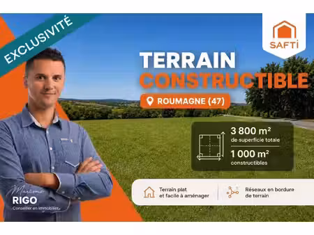 terrain constructible à roumagne