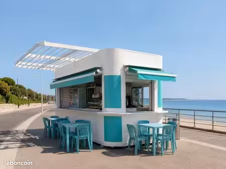 cession kiosque bord de mer — cannes — neuf 2026 — concession 12 ans  10 ans restants