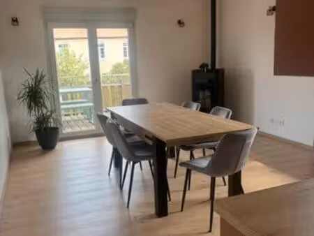 t2 meublé 55m2 avec balcon  garage et cave