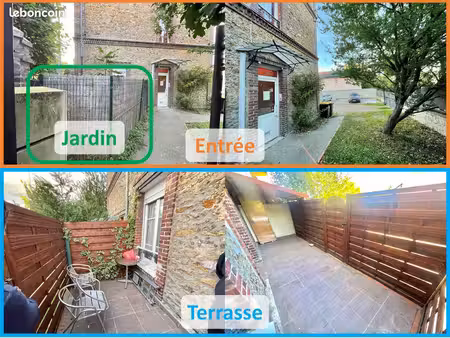 appartement f3 rez-de-jardin de 61 4m² + sous-sol aménagé de 36m² (gli uniquement)