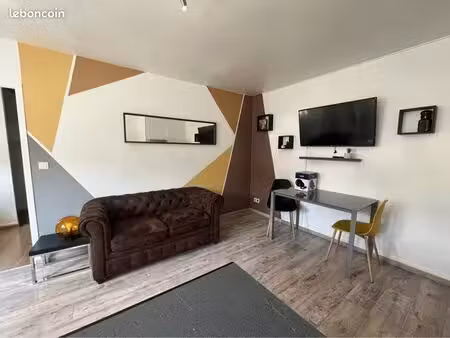 appartement meublé 2 pièces tout confort - 36m2 - troyes proche gare - lave linge - chambr