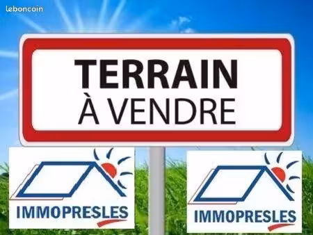 terrain 473 m² presles