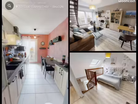 appartement 3 pièces 60 m²