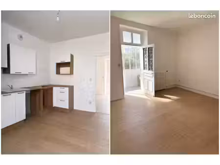 maison de ville 60m2 avec 2 chambres  jardin