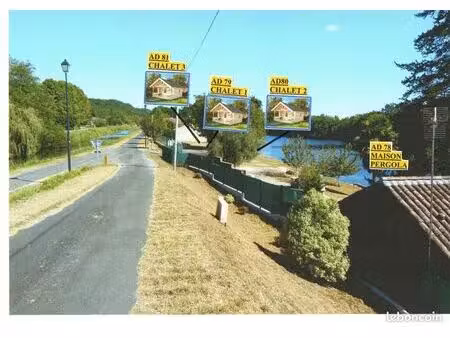 ensemble de 2 pepites privees bord riviere et canal