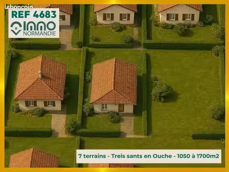 terrain 1700 m² treis-sants-en-ouche