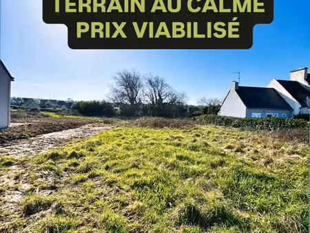viabilise 500m2 - lampaul-plouarzel - 5m plage - calme