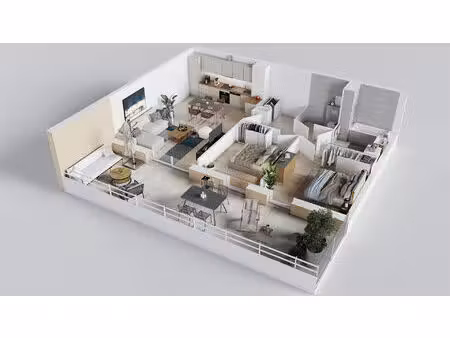 appartement 3 pièces 65 71m² + terrasse + parking + cave