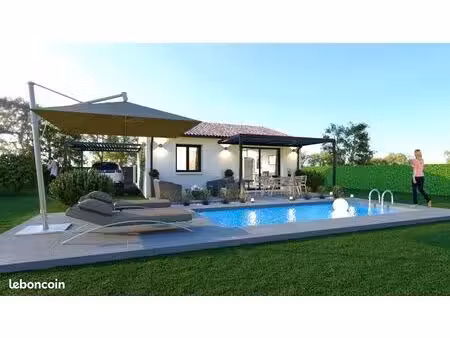 projet de construction d'une maison 82 m² avec terrain à montignargues (30)