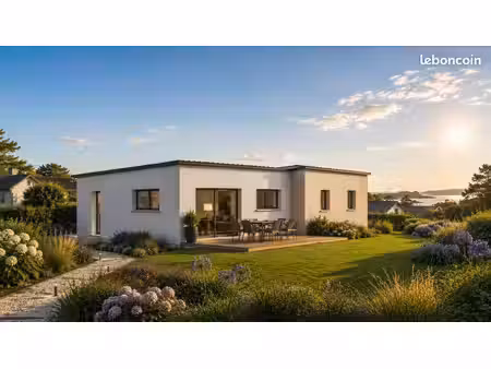 projet de construction d'une maison 95 m² avec terrain à plouguerneau (29)