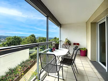 appartement albigny sur saone 2 pièce(s) 43 m2 - terrasse et vue dégagée