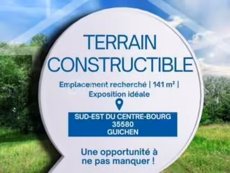 vente terrain à guichen (35580) : à vendre / 141m² guichen