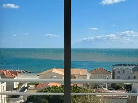 appartement meublé carnon plage location de septembre à juin duplex vue mer