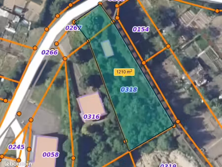 terrain constructible 1210m2 vue exceptionnel