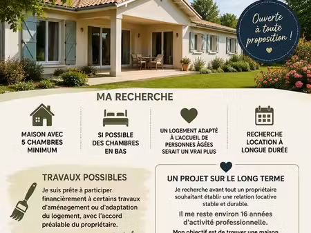 recherche une maison ?
