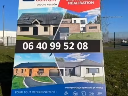 terrain 703 m² tilloy lez cambrai
