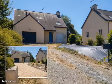 maison 130m² - 5 ch - terrain 800m² - ercé-en-lamée