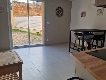 appartement t3 meuble avec jardin