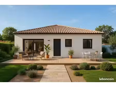 projet de construction d'une maison 90 m² avec terrain à saint-clement-de-riviere (34)