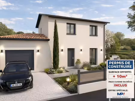 terrain avec maison neuve à vendre