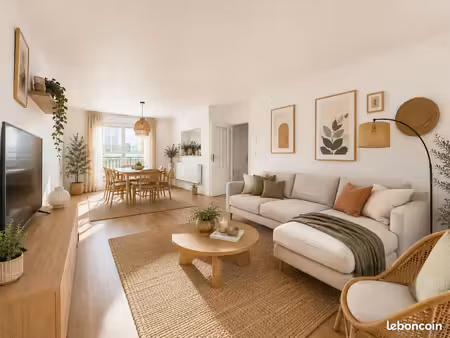 appartement traversant de 109 m² – garage & cave - prébendes / rabelais