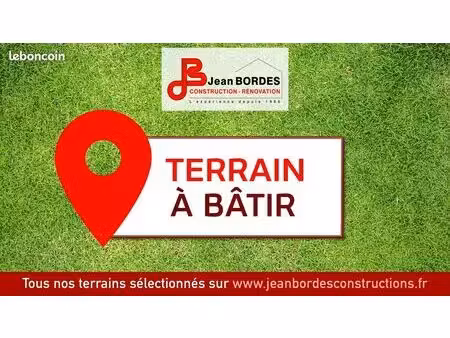 terrain à bâtir de 643 m² à aurice (40)