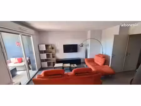 t2-t3 meublé idéal téletravail  terrasse  vue dégagée + parking – montpellier ovalie