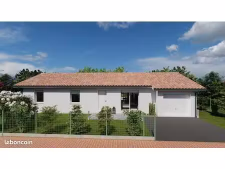 projet de construction d'une maison 103.98 m² avec terrain à audignon (40)