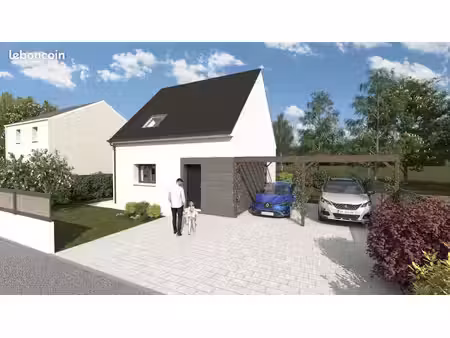 projet de construction d'une maison 76 m² avec terrain à les touches (44)