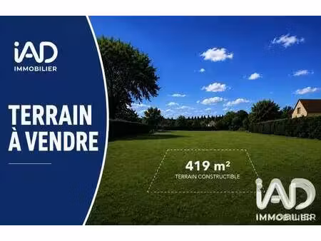 terrain constructible viabilisé à vendre