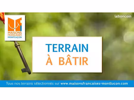 terrain à bâtir de 633 m² à desertines (03)