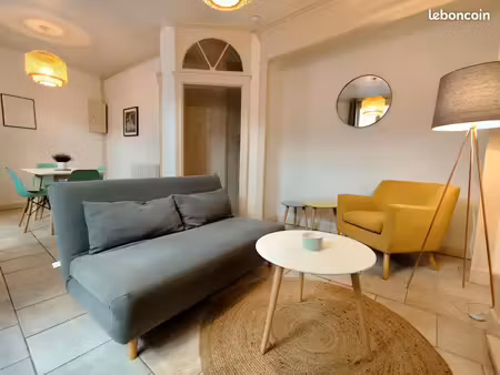 appartement t2 meublé  lumineux et rénové dans le quartier des arts (centre de blois)