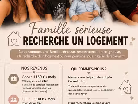 famille en recherche location d'un logement