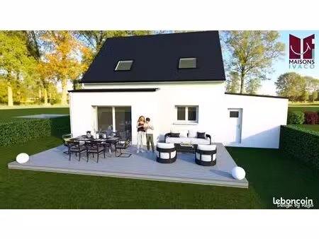 maison 91.54 m² avec terrain à saint-guyomard (56)