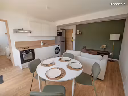 appartement rénové - t2 meublé lumineux avec terrasse
