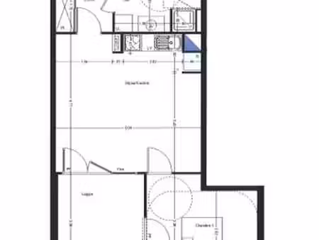 location appartement 2 pièces à rezé (44400) : à louer 2 pièces / 45m² rezé