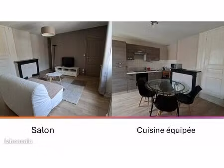 location meublée - 75m2 - mâcon - loyer mensuel avec provision sur charges 720