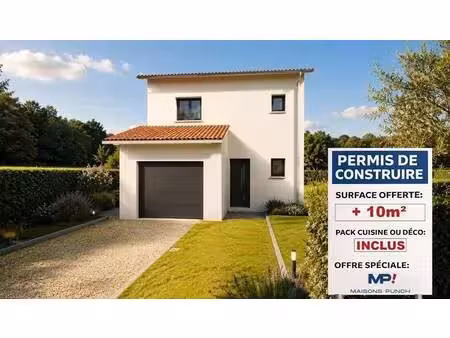 terrain avec maison neuve à vendre