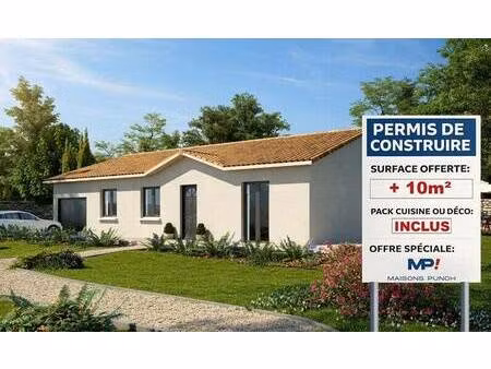 terrain avec maison neuve à vendre