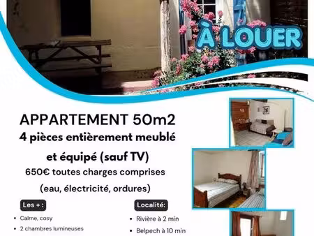 appartement à louer calme