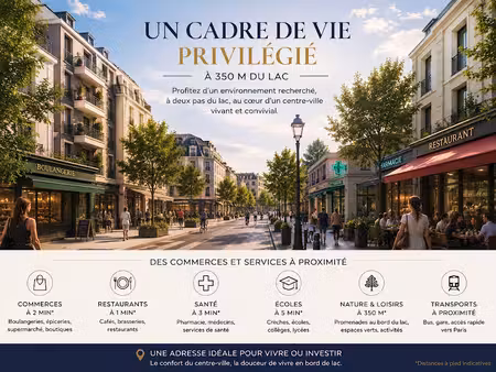 vente appartement 2 pièces 44 m² à enghien-les-bains (95880)  315 000 €