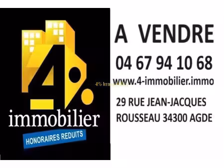 vente commerce 1 pièce 39 m² agde (34300)