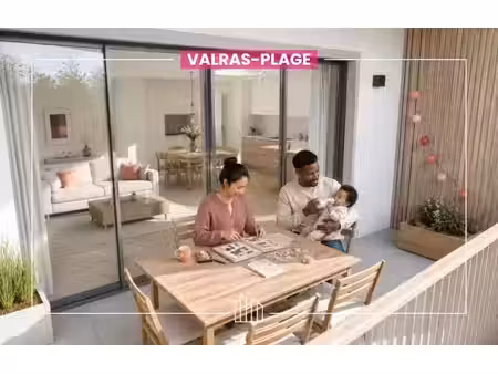 vente appartement neuf 4 pièces 80m2 valras-plage - 323900 € - surface privée