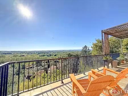 béziers sur les hauteurs  maison familiale avec vue panoramique sur la vallée de l'orb