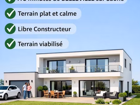 vente terrain 470 m² belleville-en-beaujolais (69220)