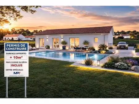 terrain avec maison neuve à vendre