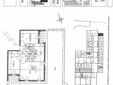 appartement 3 pièces 64 m²
