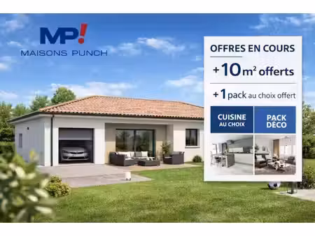 terrain avec maison neuve à vendre