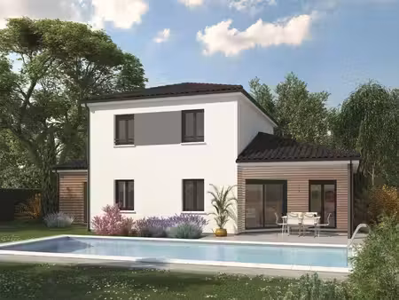terrain avec maison neuve à vendre